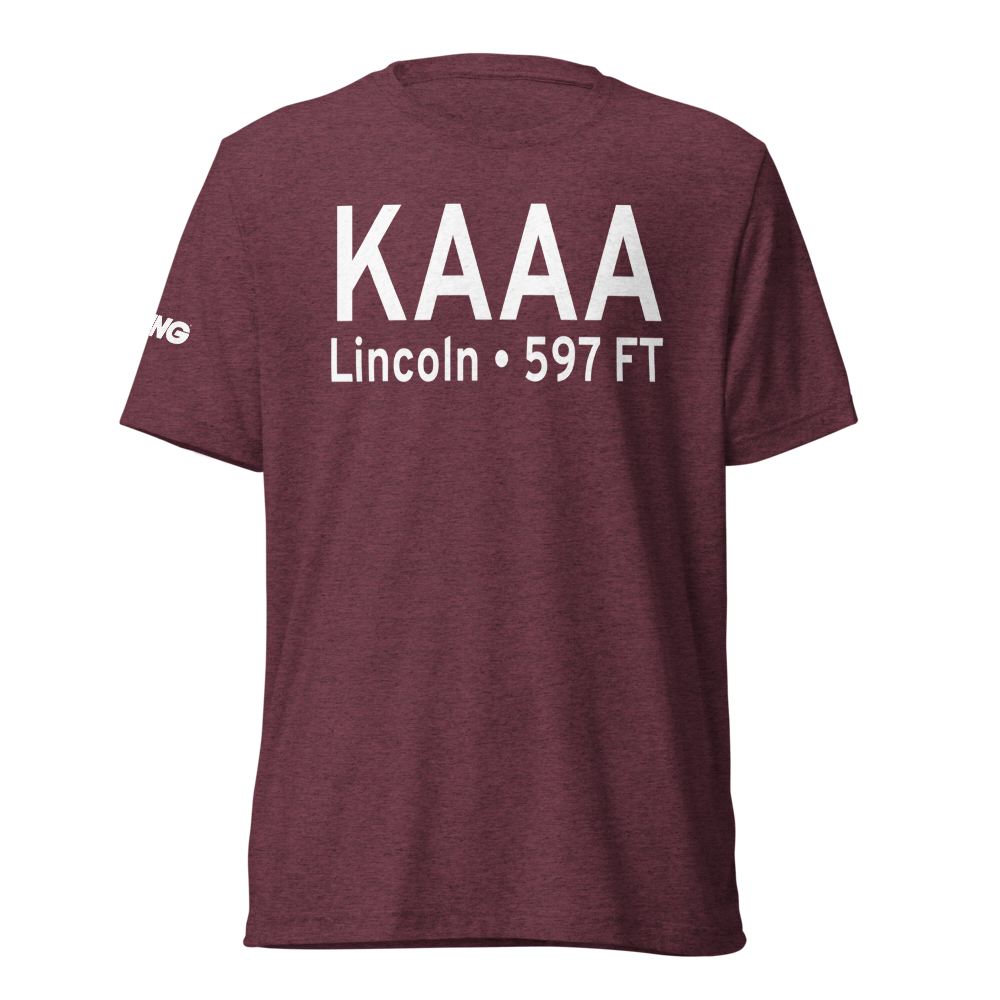Logan County Airport (KAAA) ICAO Tri-blend T-Shirt 