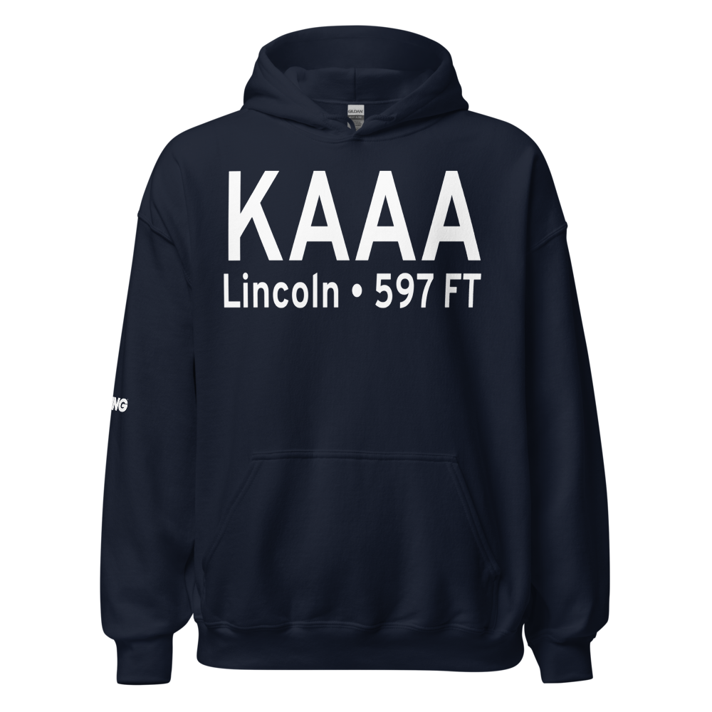 Logan County Airport (KAAA) ICAO Hoodie Sweatshirt 