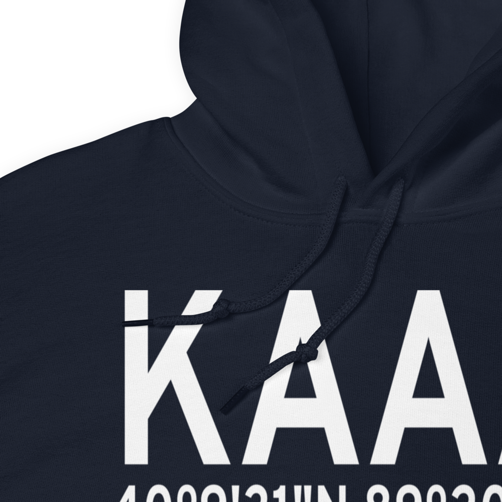 Logan County Airport (KAAA) ICAO Hoodie Sweatshirt 