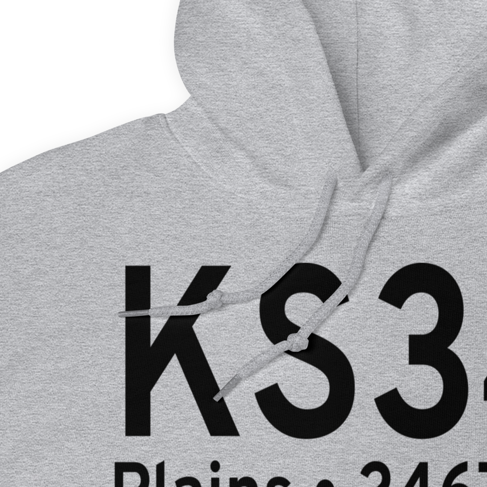 Plains Airport (KS34) ICAO Hoodie Sweatshirt 