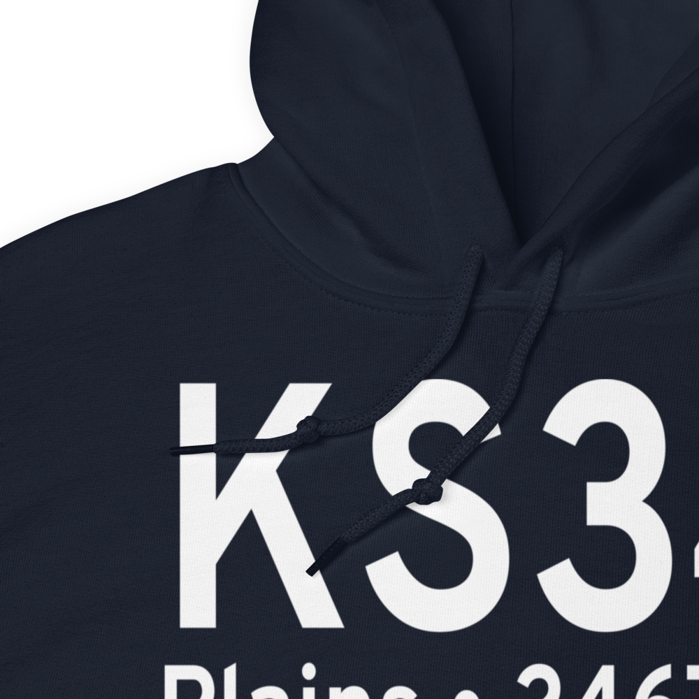 Plains Airport (KS34) ICAO Hoodie Sweatshirt 