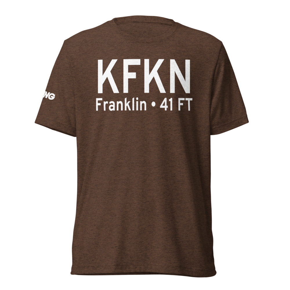 Franklin Regional Airport (KFKN) ICAO Tri-blend T-Shirt 