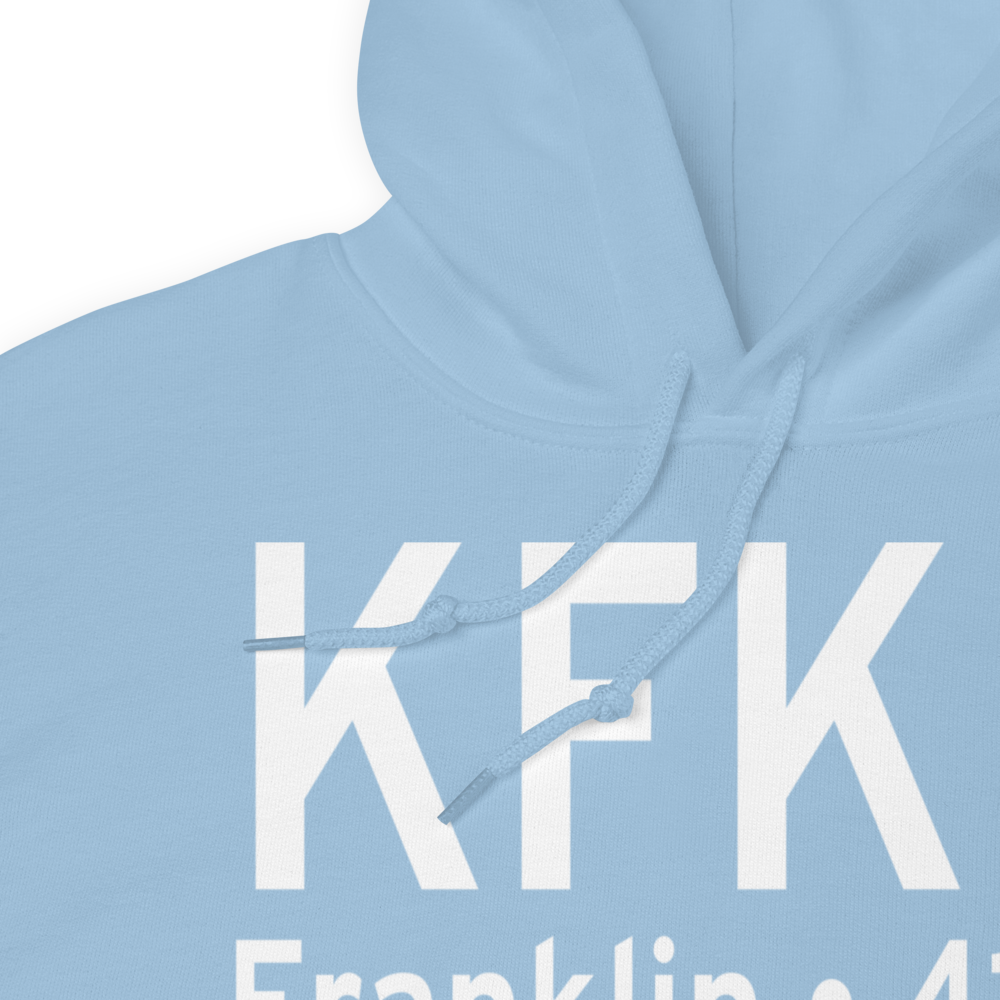 Franklin Regional Airport (KFKN) ICAO Hoodie Sweatshirt 