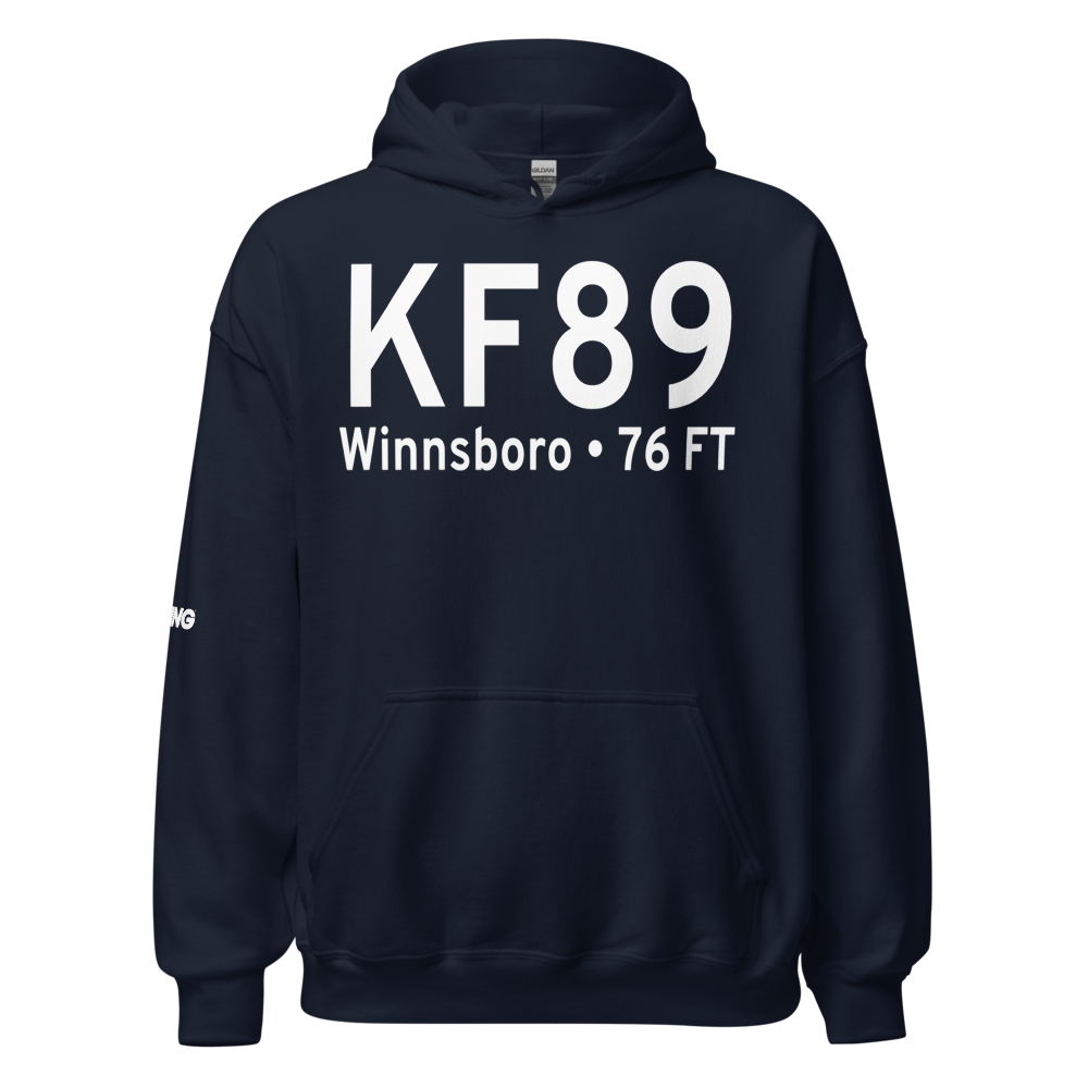 Winnsboro Municipal Airport (KF89) ICAO Hoodie Sweatshirt 