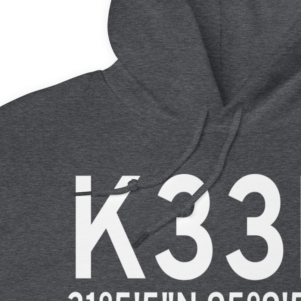 Groveton Trinity County Airport (K33R) ICAO Hoodie Sweatshirt 