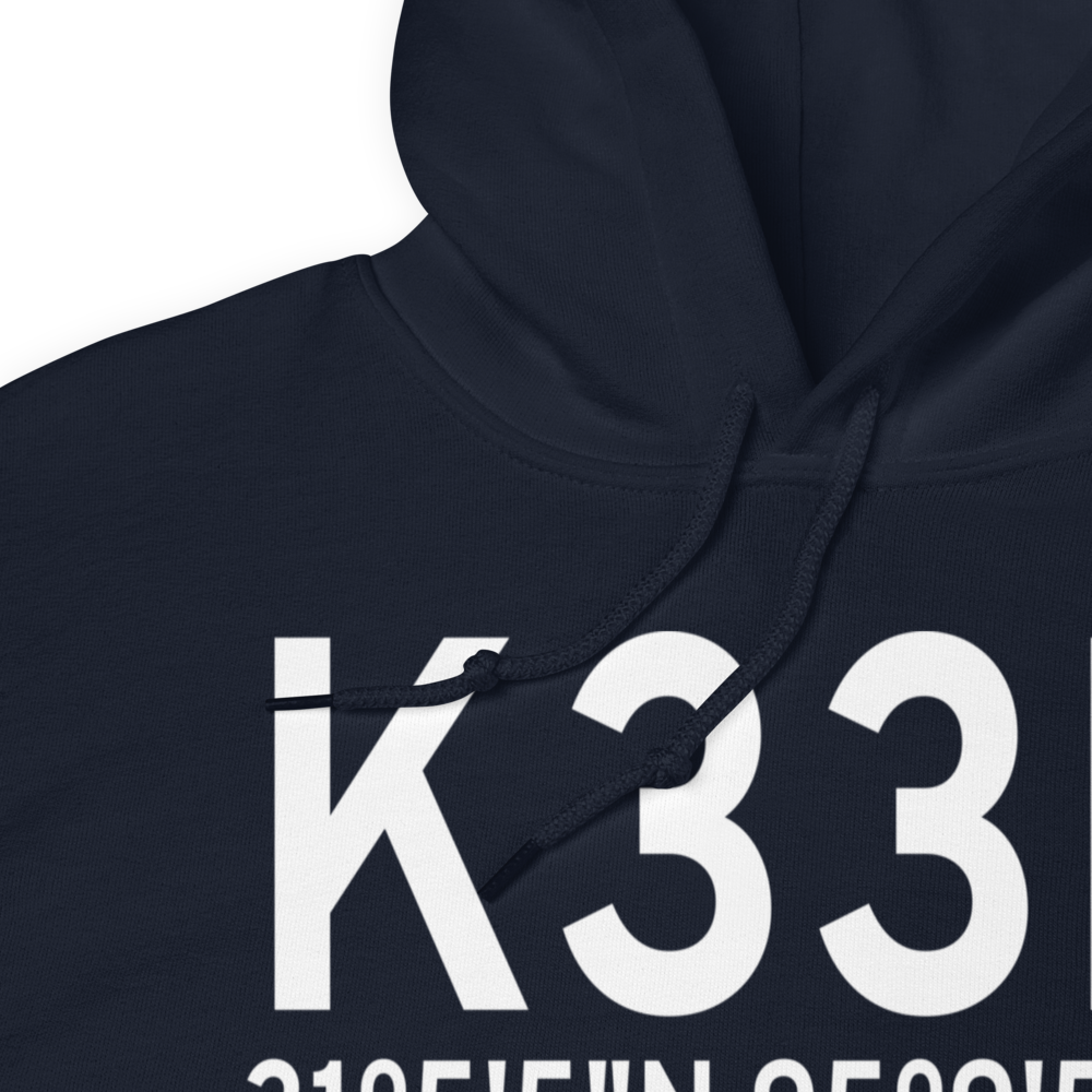 Groveton Trinity County Airport (K33R) ICAO Hoodie Sweatshirt 