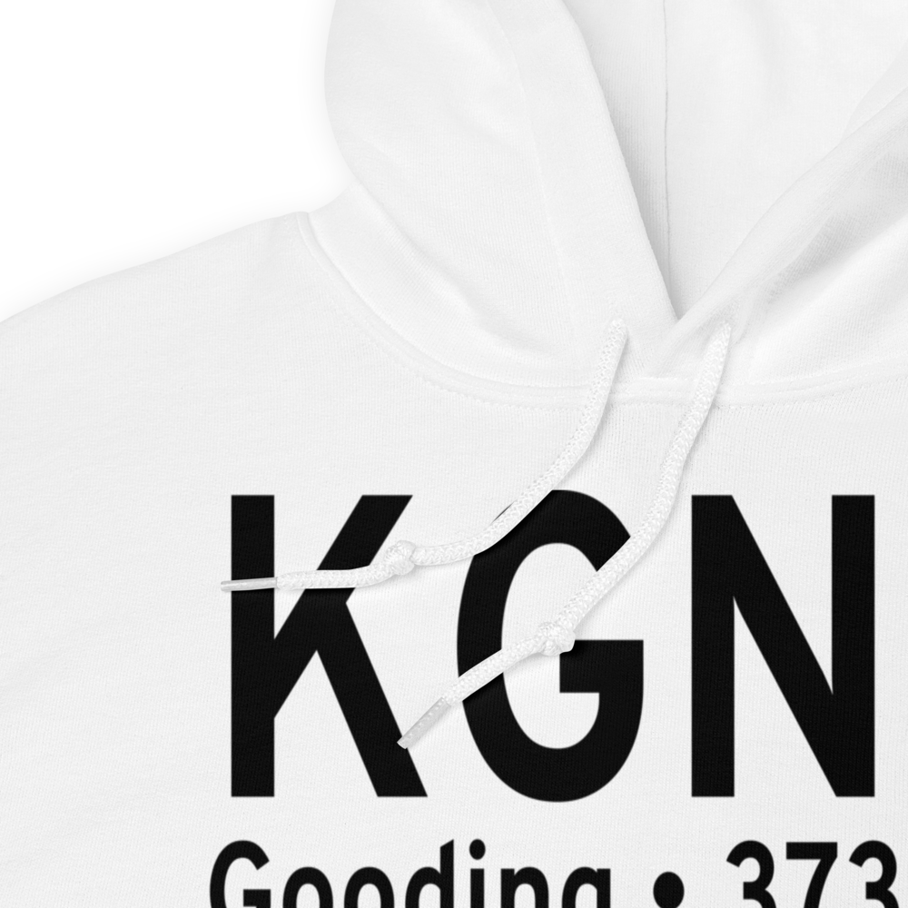 Gooding Municipal Airport (KGNG) ICAO Hoodie Sweatshirt 