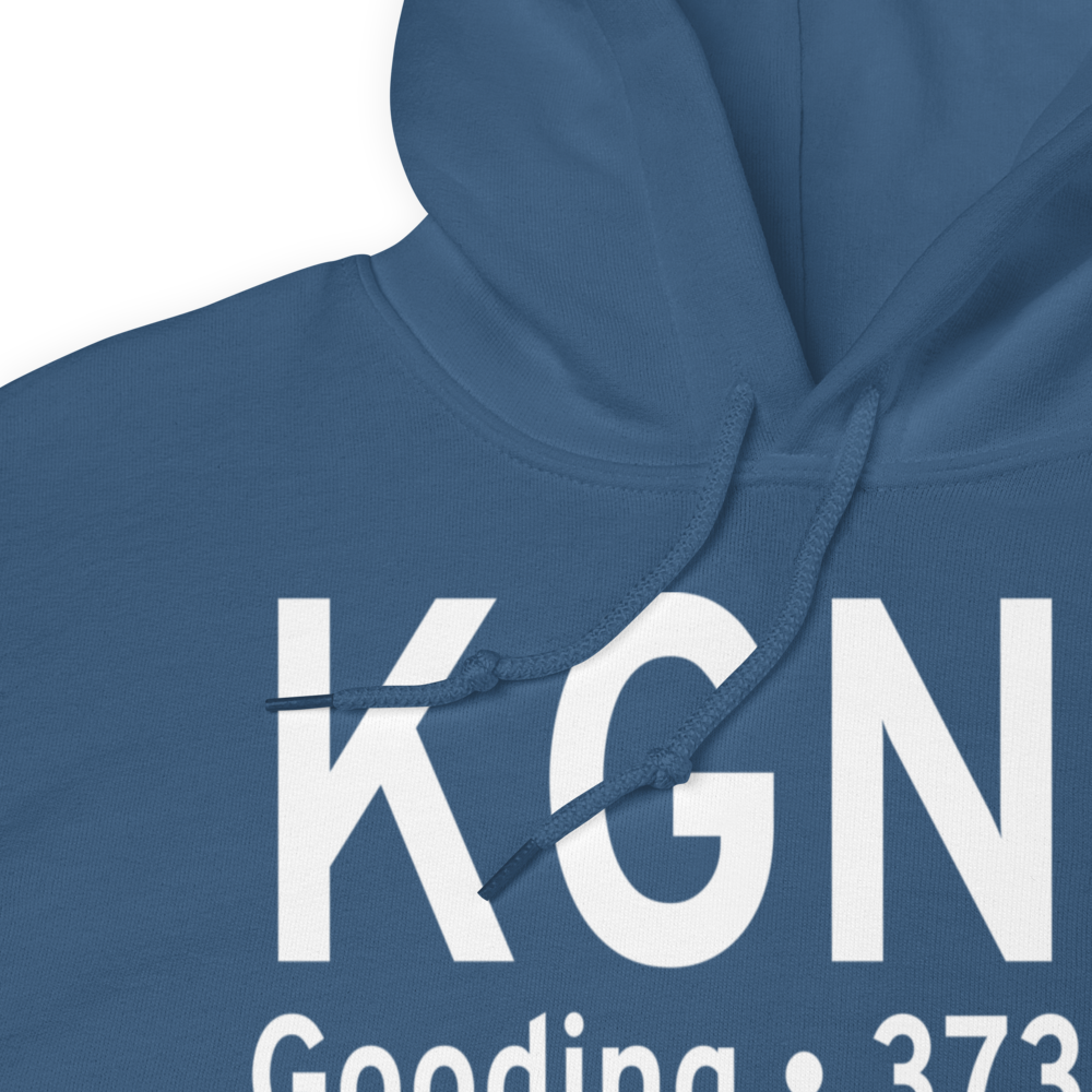 Gooding Municipal Airport (KGNG) ICAO Hoodie Sweatshirt 