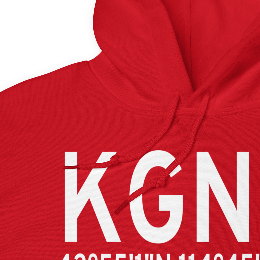 Gooding Municipal Airport (KGNG) ICAO Hoodie Sweatshirt 