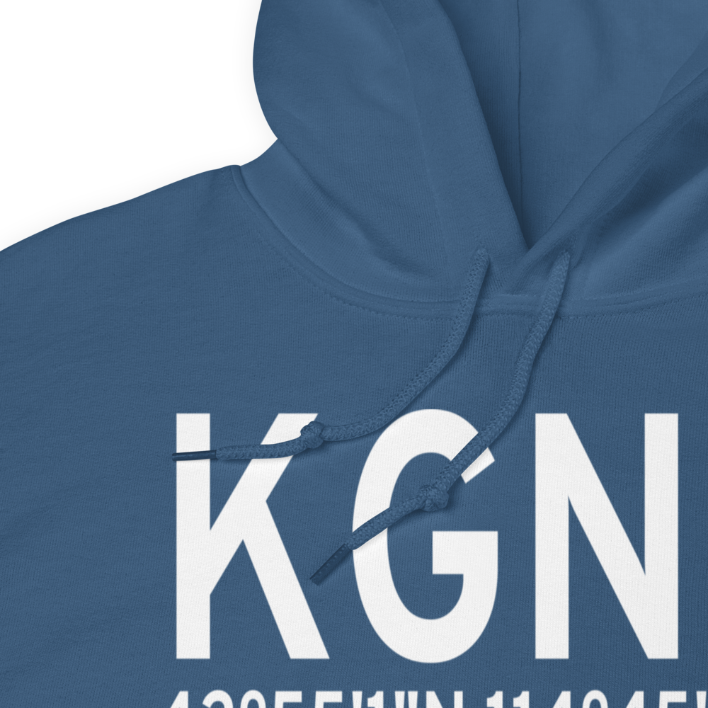Gooding Municipal Airport (KGNG) ICAO Hoodie Sweatshirt 