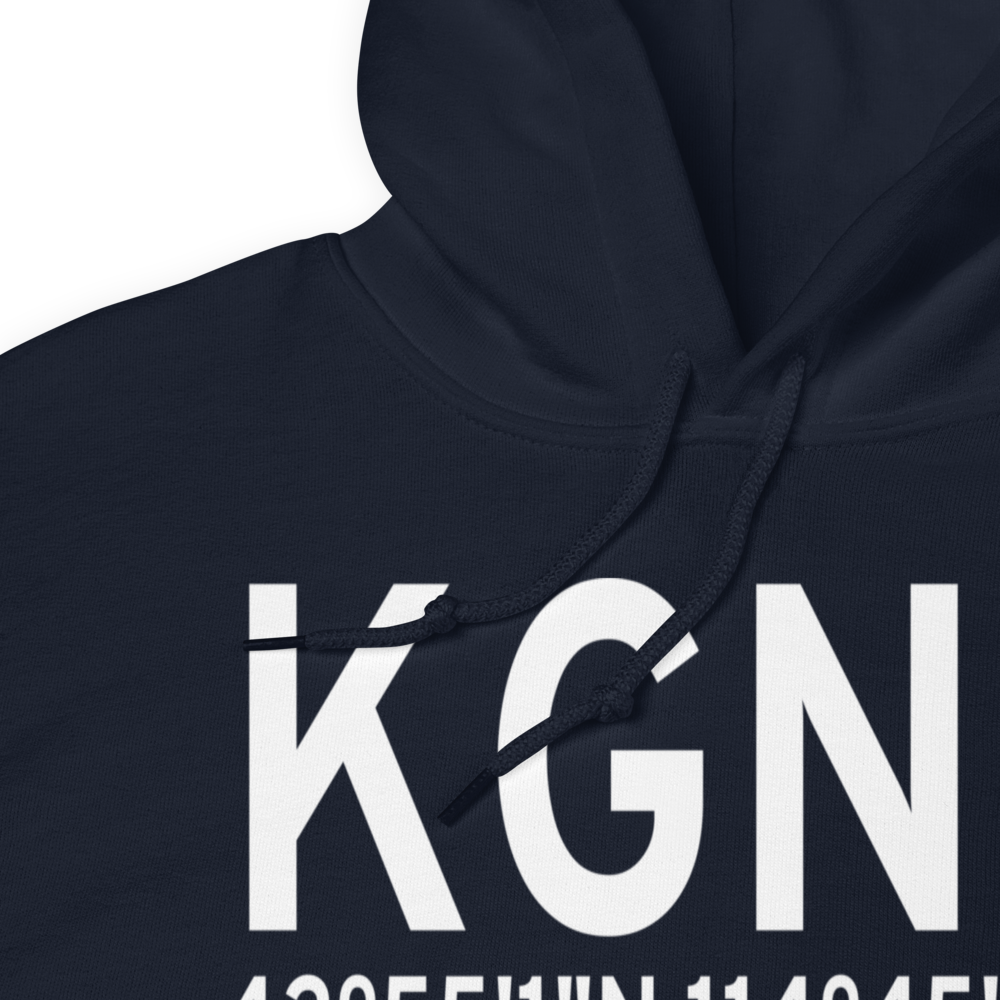 Gooding Municipal Airport (KGNG) ICAO Hoodie Sweatshirt 