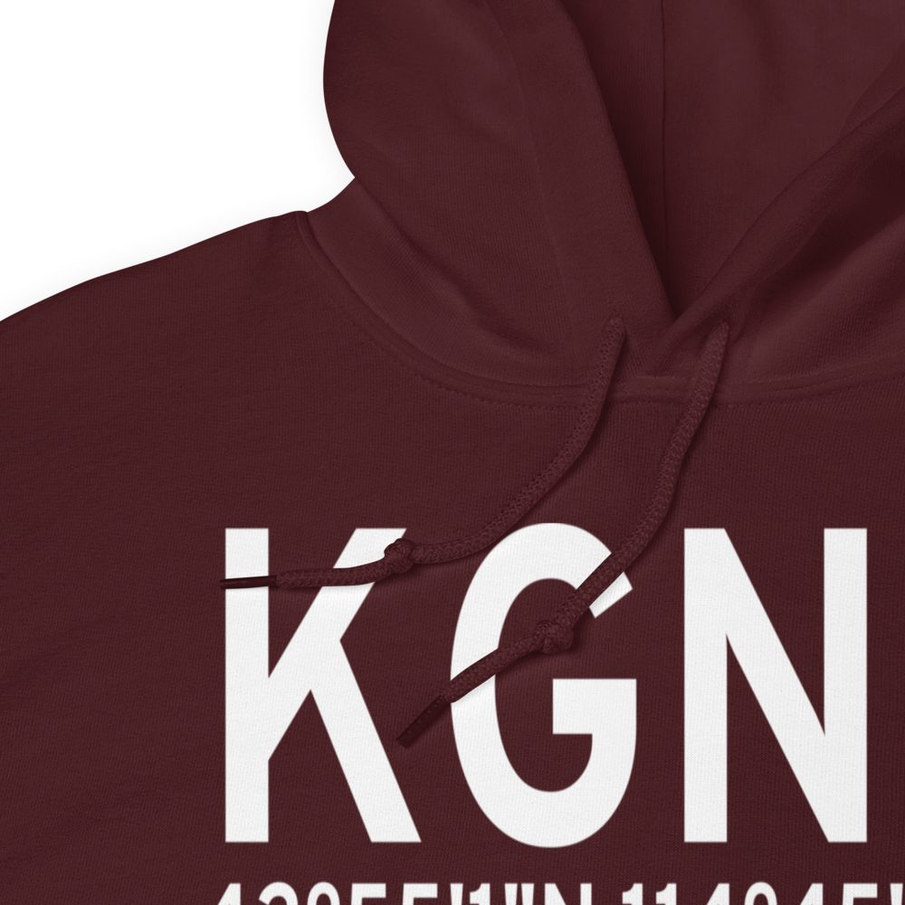 Gooding Municipal Airport (KGNG) ICAO Hoodie Sweatshirt 