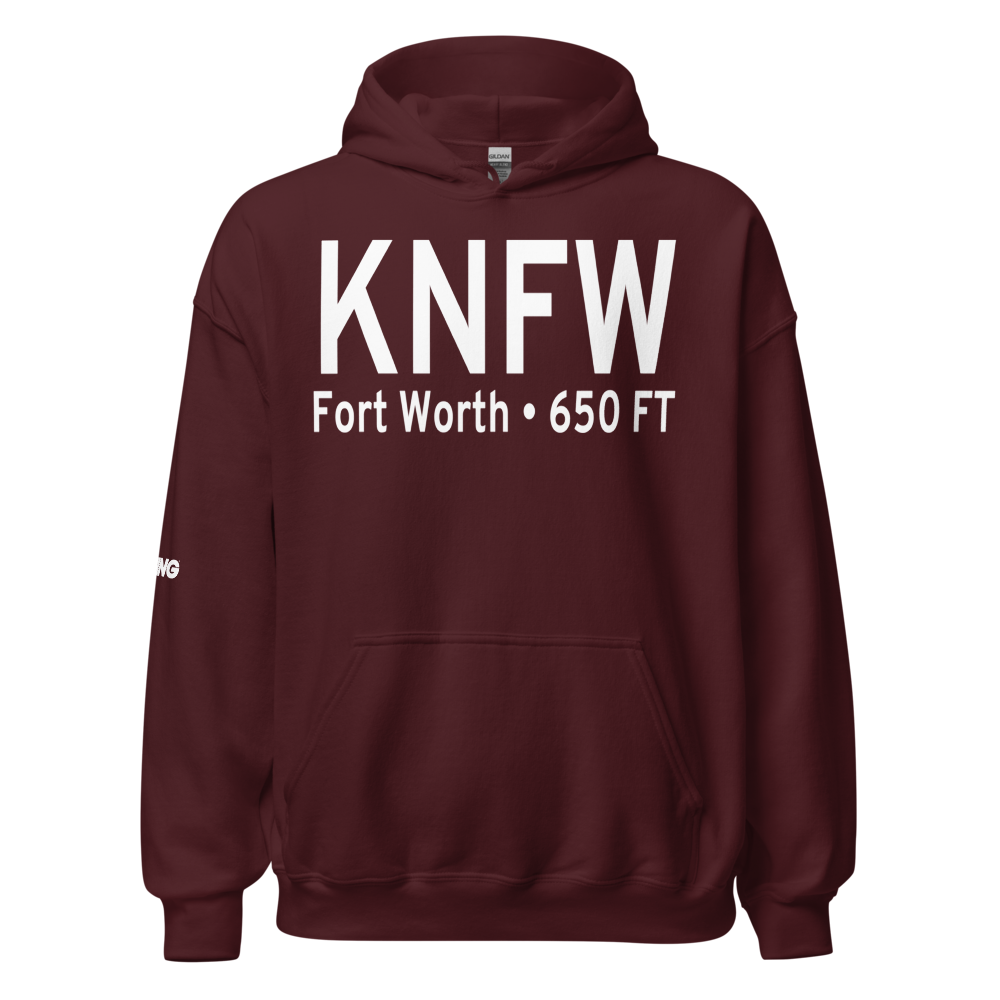 NAS Fort Worth JRB/Carswell Field (KNFW) ICAO Hoodie Sweatshirt 