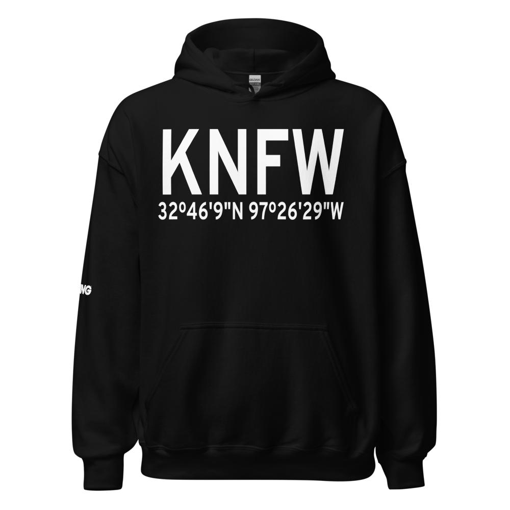 NAS Fort Worth JRB/Carswell Field (KNFW) ICAO Hoodie Sweatshirt 