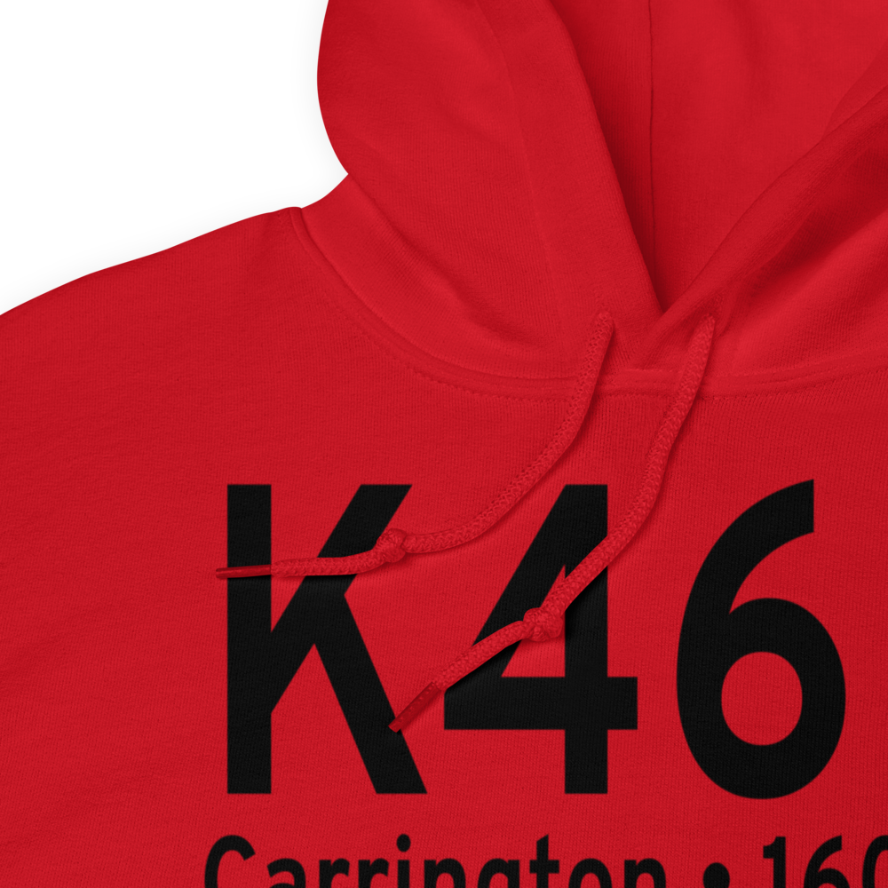 Carrington Municipal Airport (K46D) ICAO Hoodie Sweatshirt 