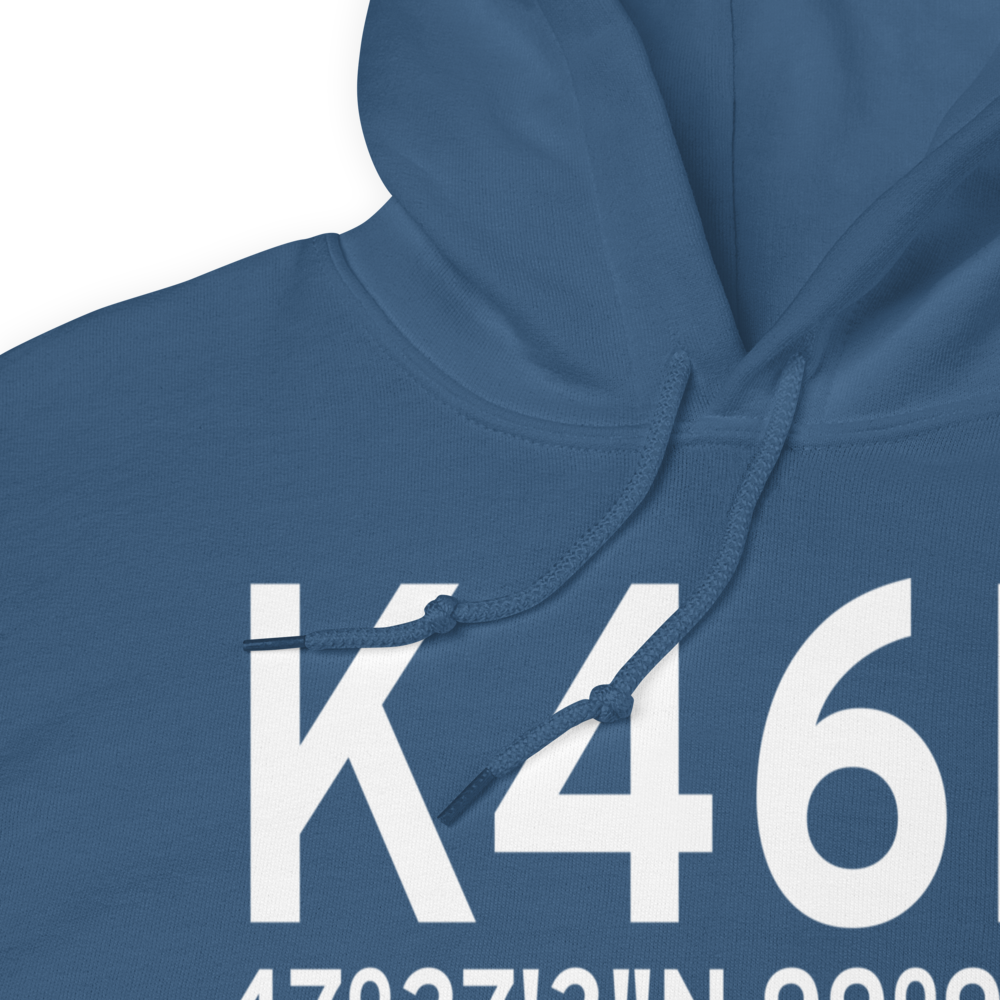 Carrington Municipal Airport (K46D) ICAO Hoodie Sweatshirt 