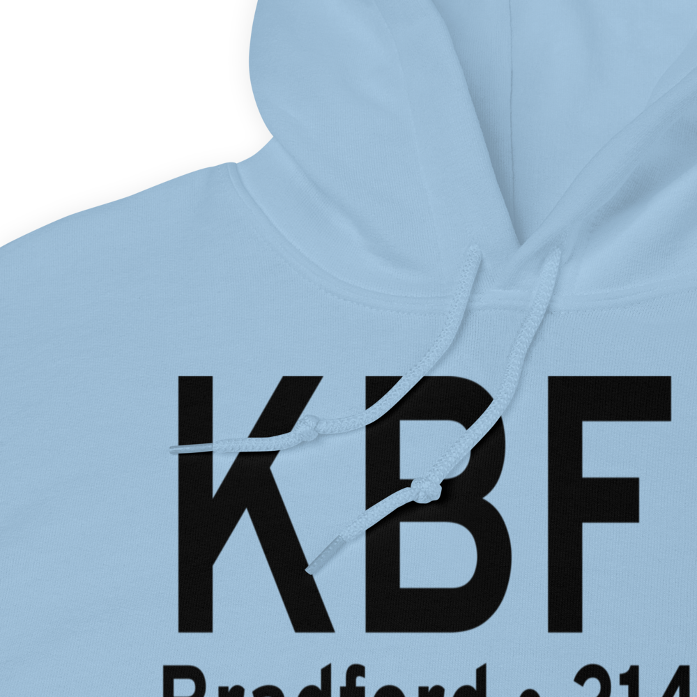 Bradford Regional Airport (KBFD) ICAO Hoodie Sweatshirt 