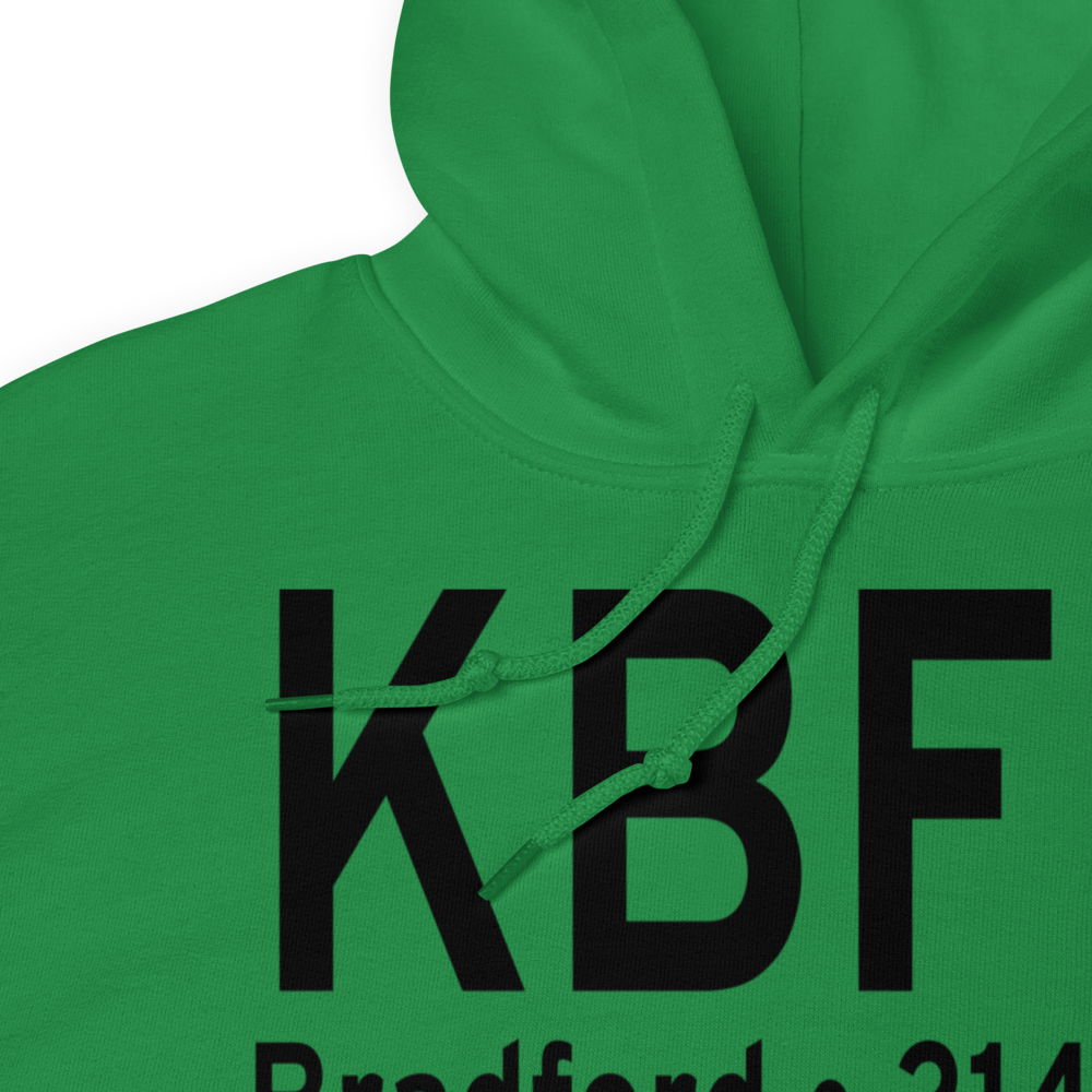 Bradford Regional Airport (KBFD) ICAO Hoodie Sweatshirt 