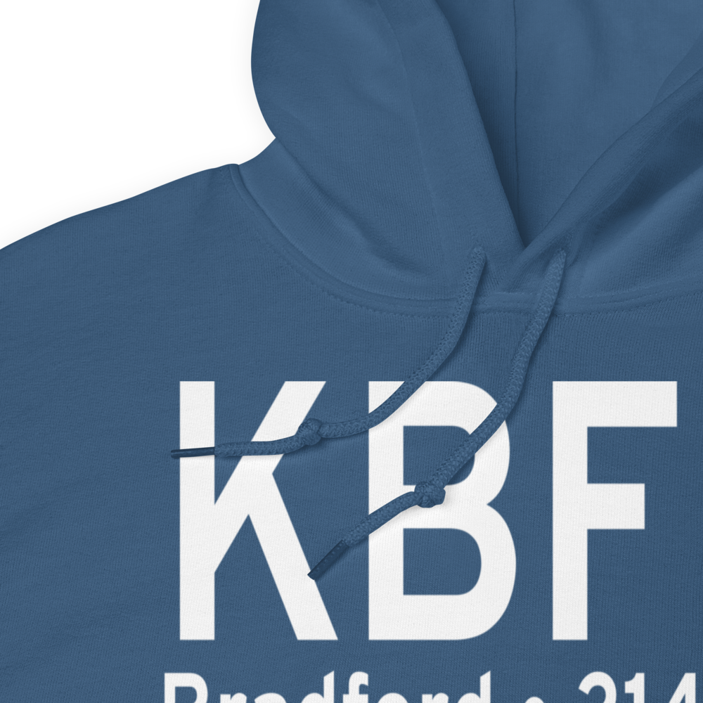 Bradford Regional Airport (KBFD) ICAO Hoodie Sweatshirt 