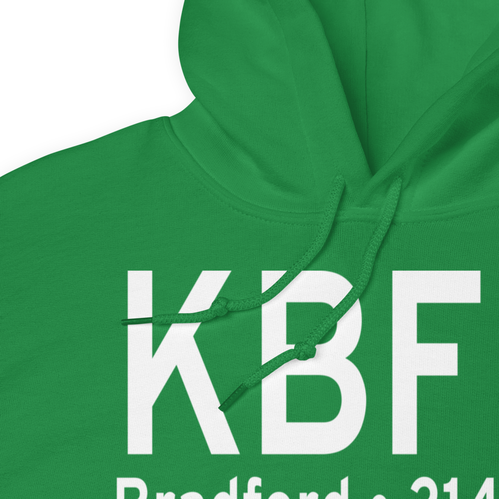 Bradford Regional Airport (KBFD) ICAO Hoodie Sweatshirt 