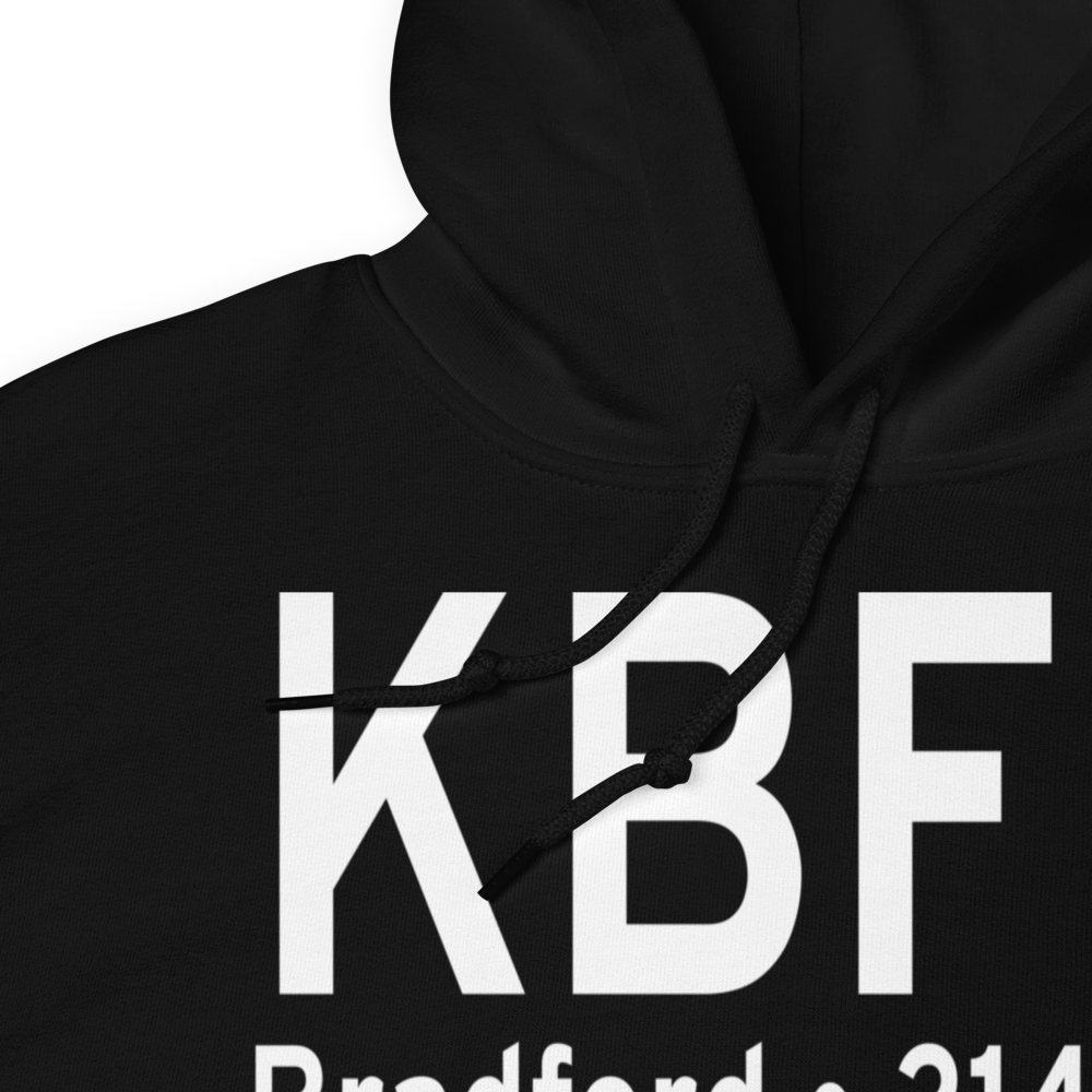 Bradford Regional Airport (KBFD) ICAO Hoodie Sweatshirt 