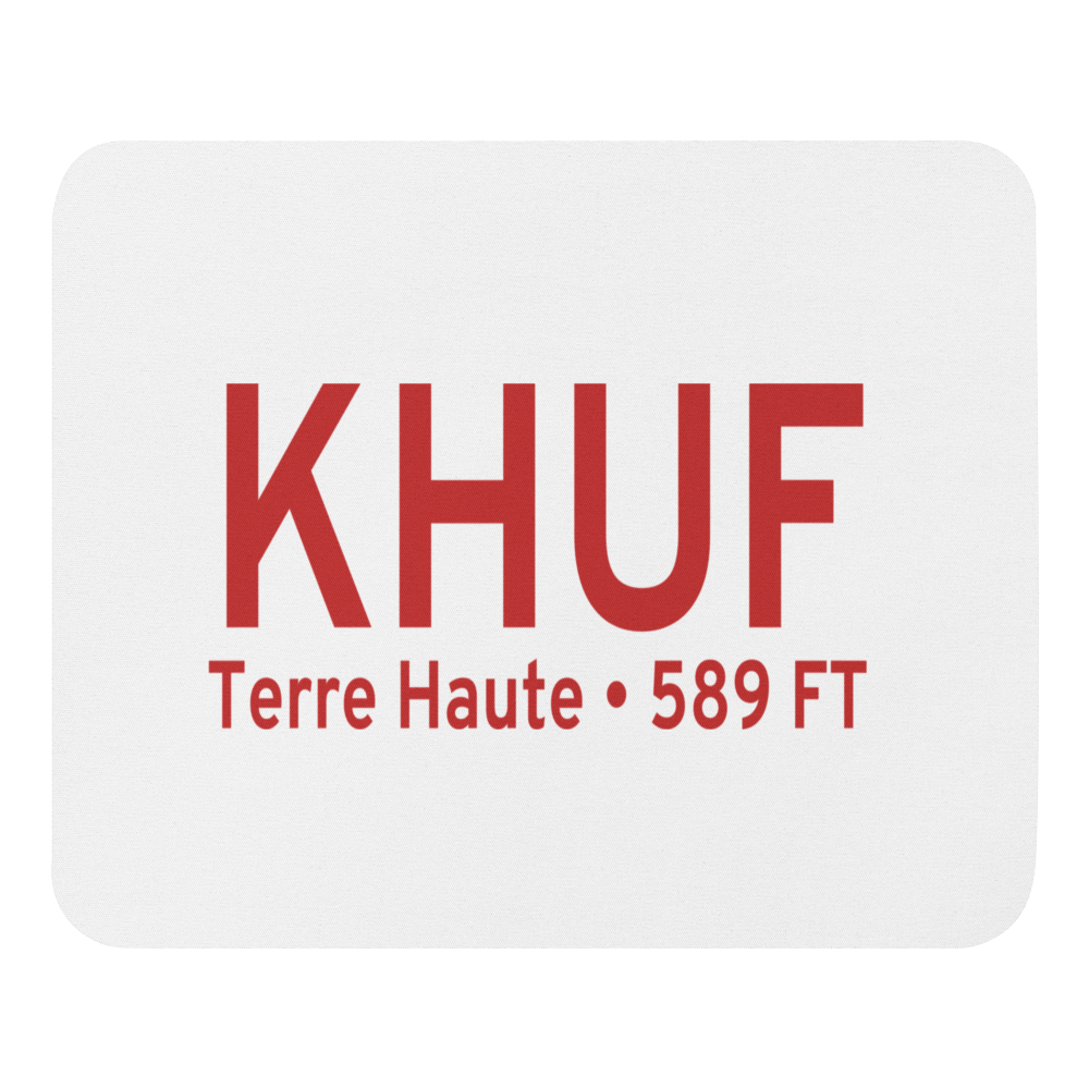 Terre Haute Regional Airport, Hulman Field (KHUF) ICAO  Mouse Pad 