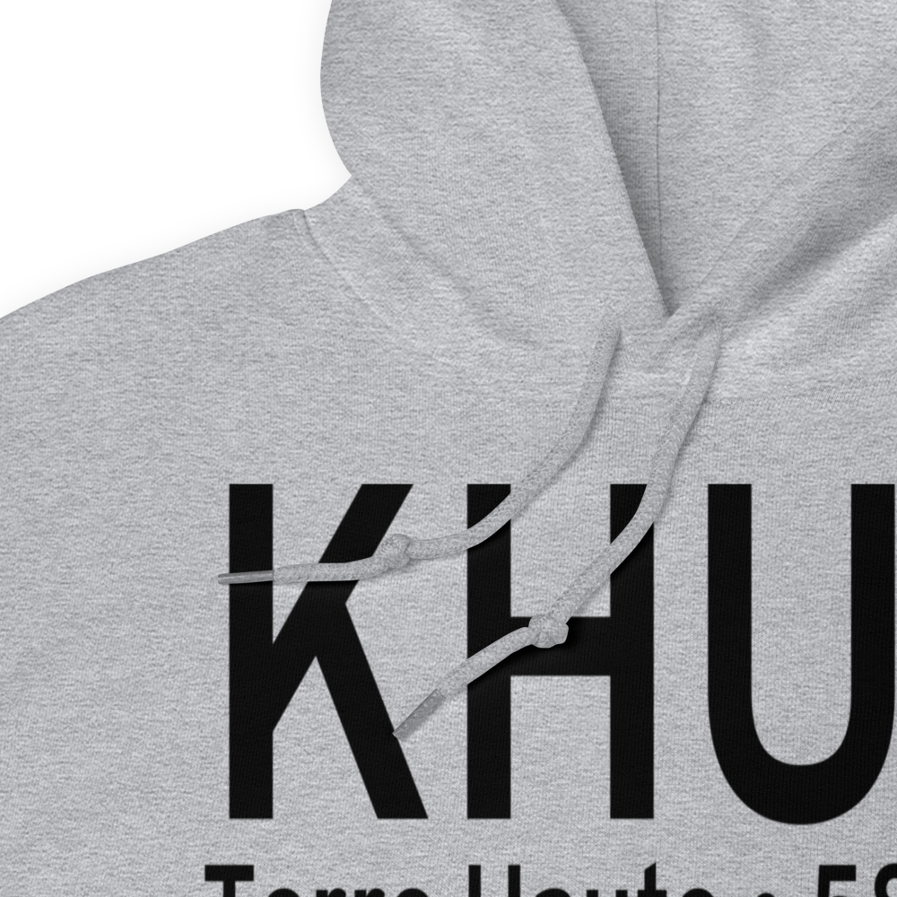 Terre Haute Regional Airport, Hulman Field (KHUF) ICAO Hoodie Sweatshirt 