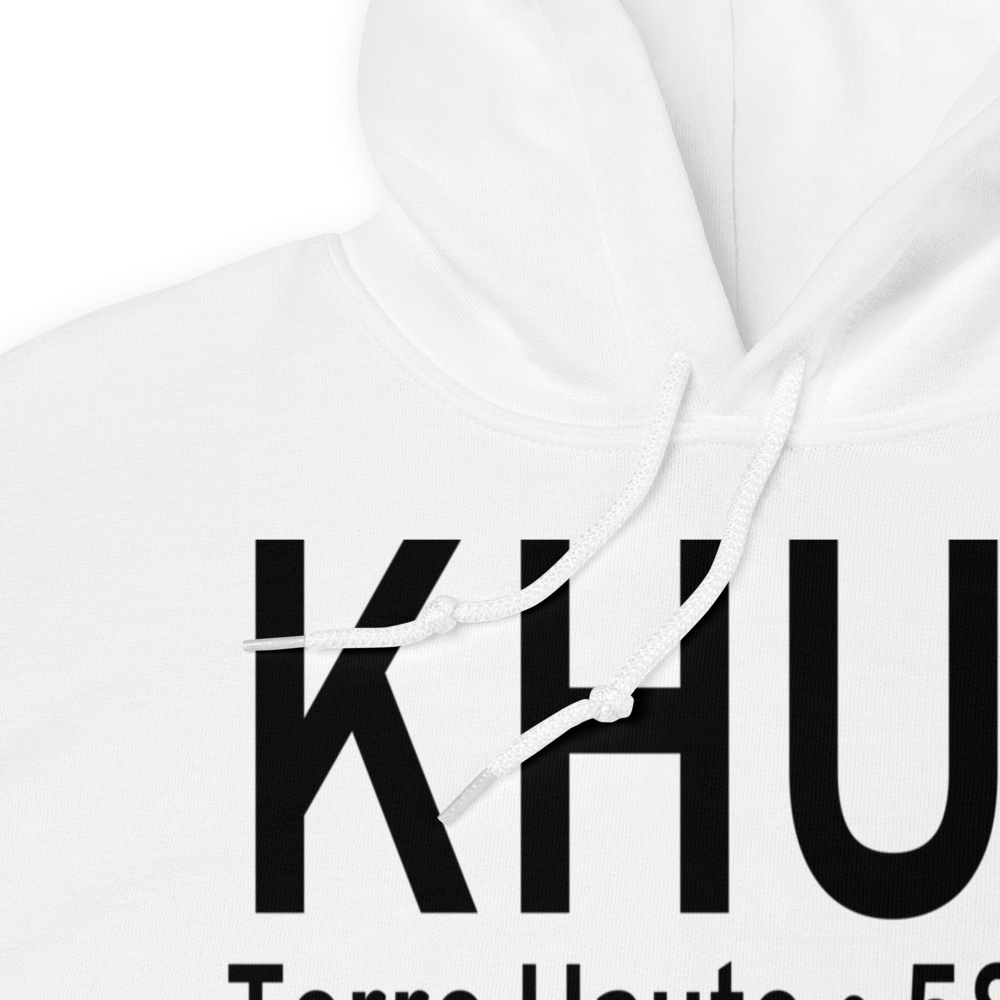 Terre Haute Regional Airport, Hulman Field (KHUF) ICAO Hoodie Sweatshirt 