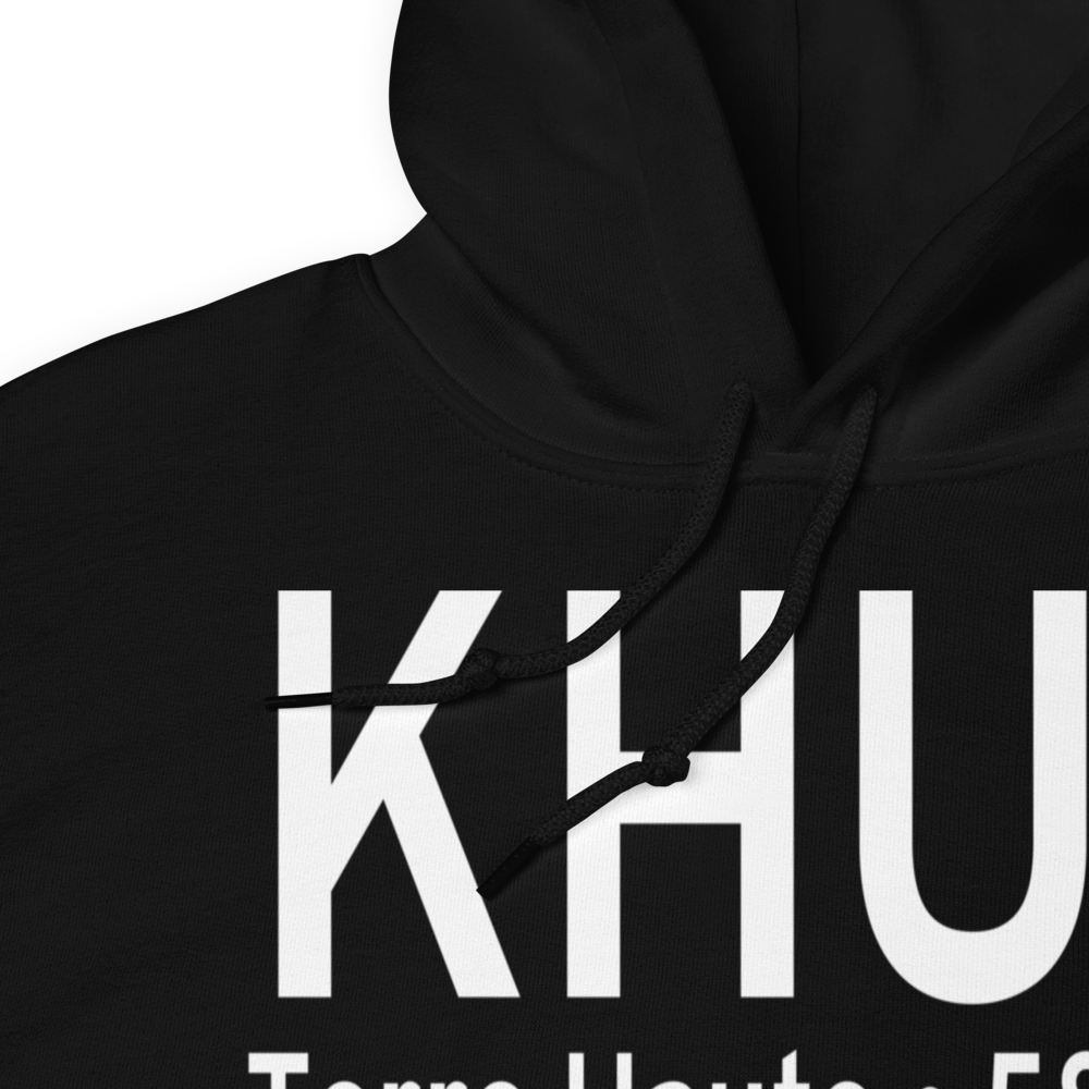 Terre Haute Regional Airport, Hulman Field (KHUF) ICAO Hoodie Sweatshirt 