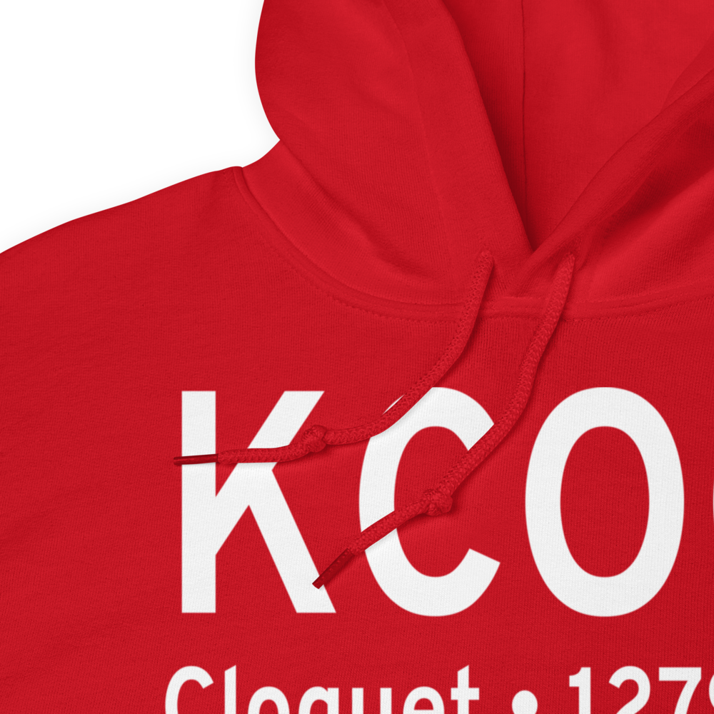 Cloquet Carlton County Airport (KCOQ) ICAO Hoodie Sweatshirt 