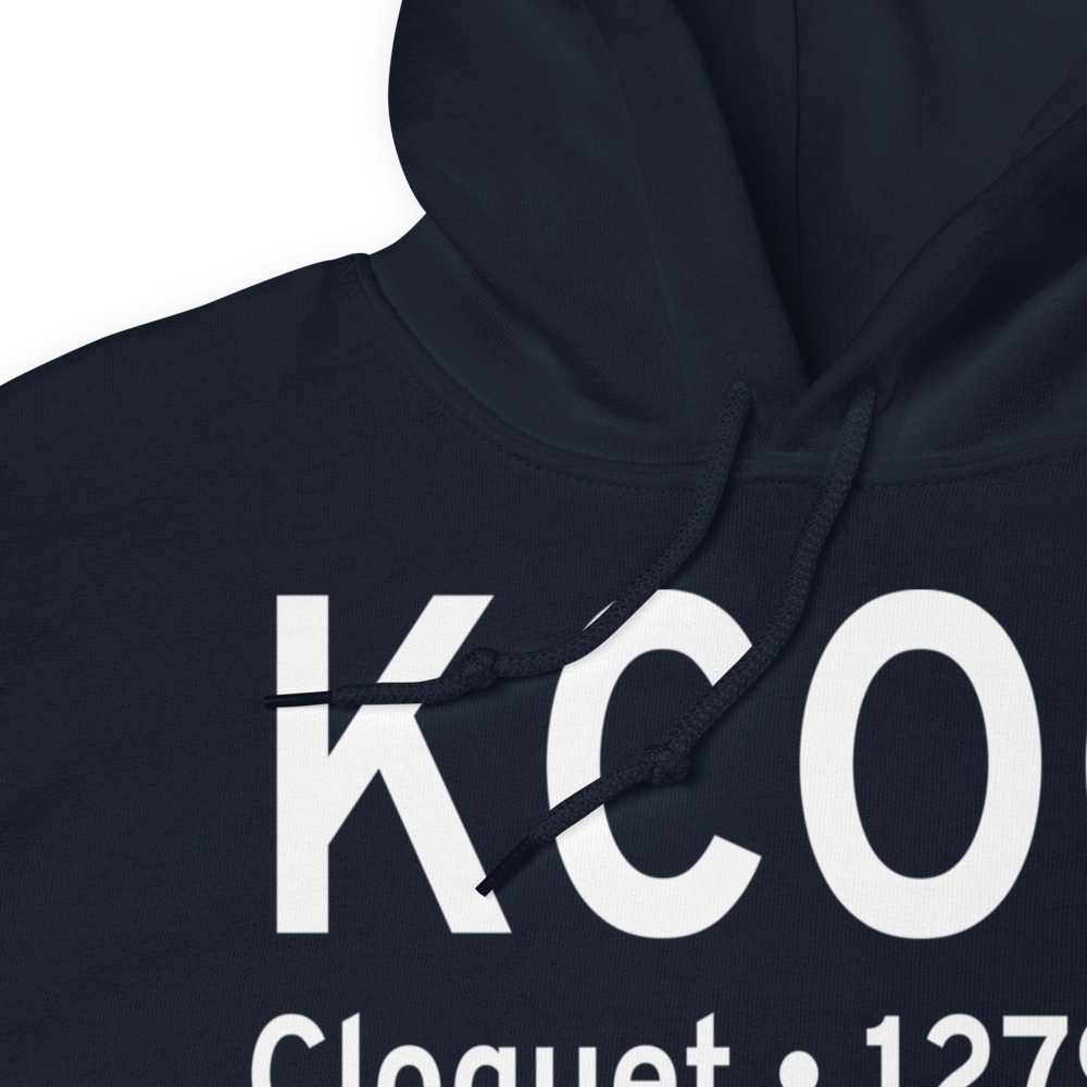 Cloquet Carlton County Airport (KCOQ) ICAO Hoodie Sweatshirt 