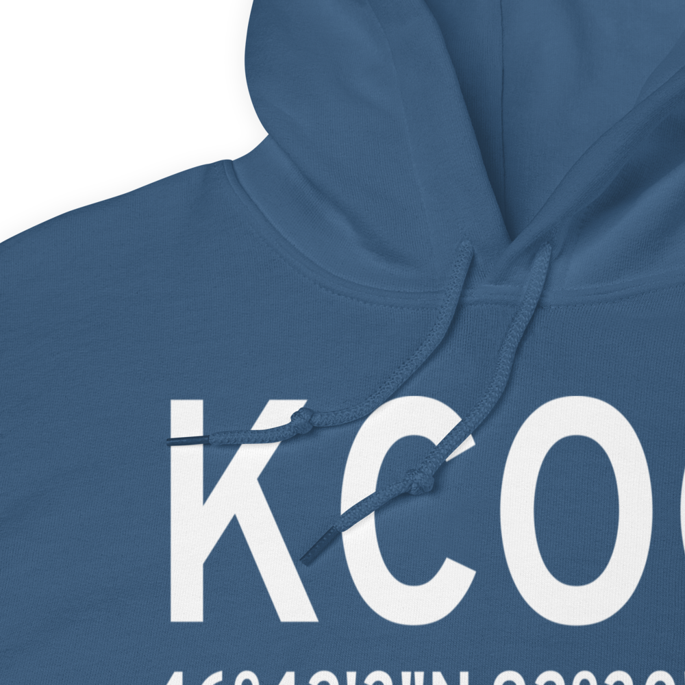 Cloquet Carlton County Airport (KCOQ) ICAO Hoodie Sweatshirt 