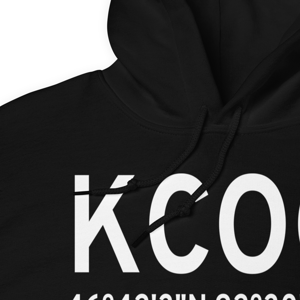 Cloquet Carlton County Airport (KCOQ) ICAO Hoodie Sweatshirt 