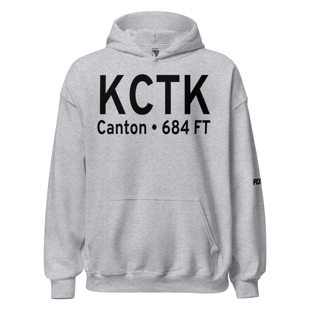 Ingersoll Airport (KCTK) ICAO Hoodie Sweatshirt 