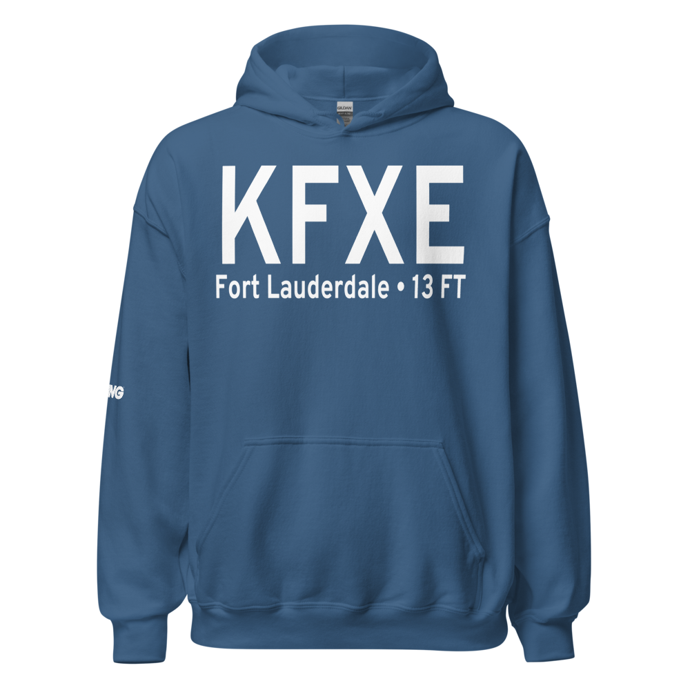 Fort Lauderdale Executive Airport (KFXE) ICAO Hoodie Sweatshirt 