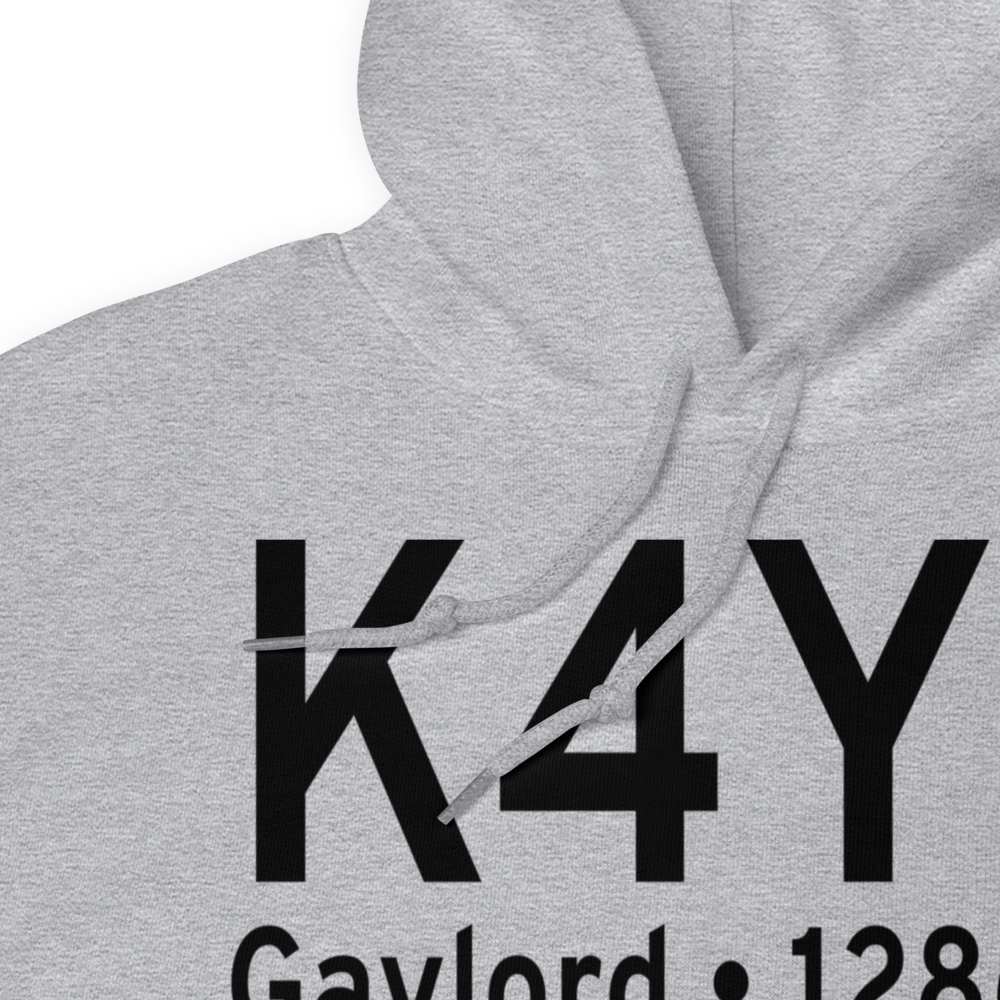 Lakes of the North Airport (K4Y4) ICAO Hoodie Sweatshirt 
