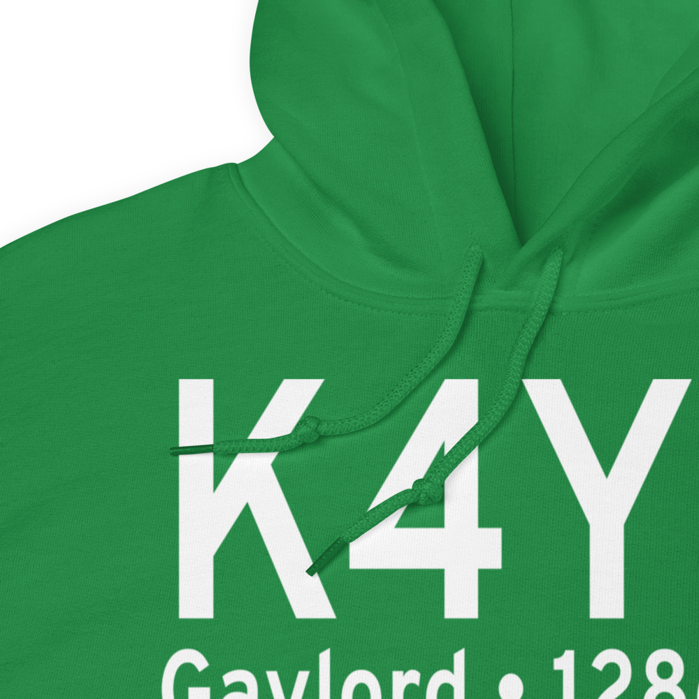 Lakes of the North Airport (K4Y4) ICAO Hoodie Sweatshirt 