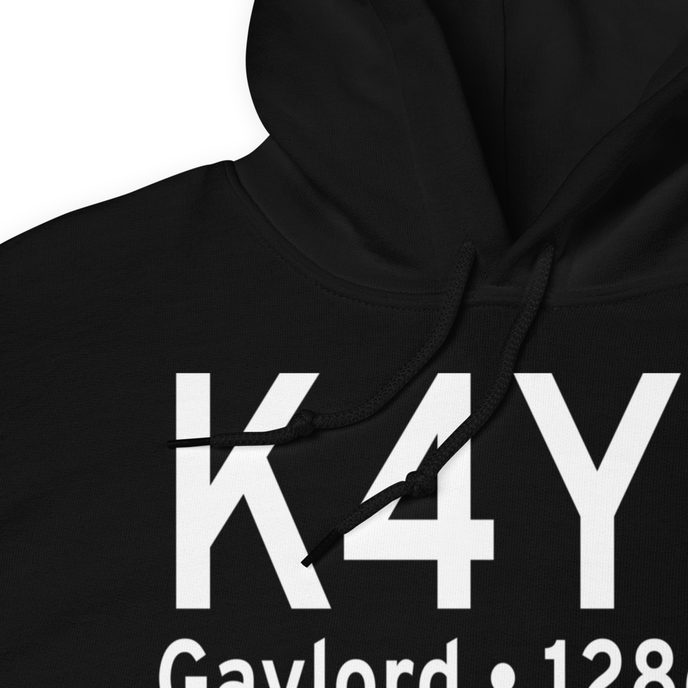 Lakes of the North Airport (K4Y4) ICAO Hoodie Sweatshirt 