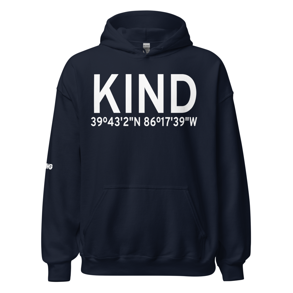 Indianapolis International Airport (KIND) ICAO Hoodie Sweatshirt 