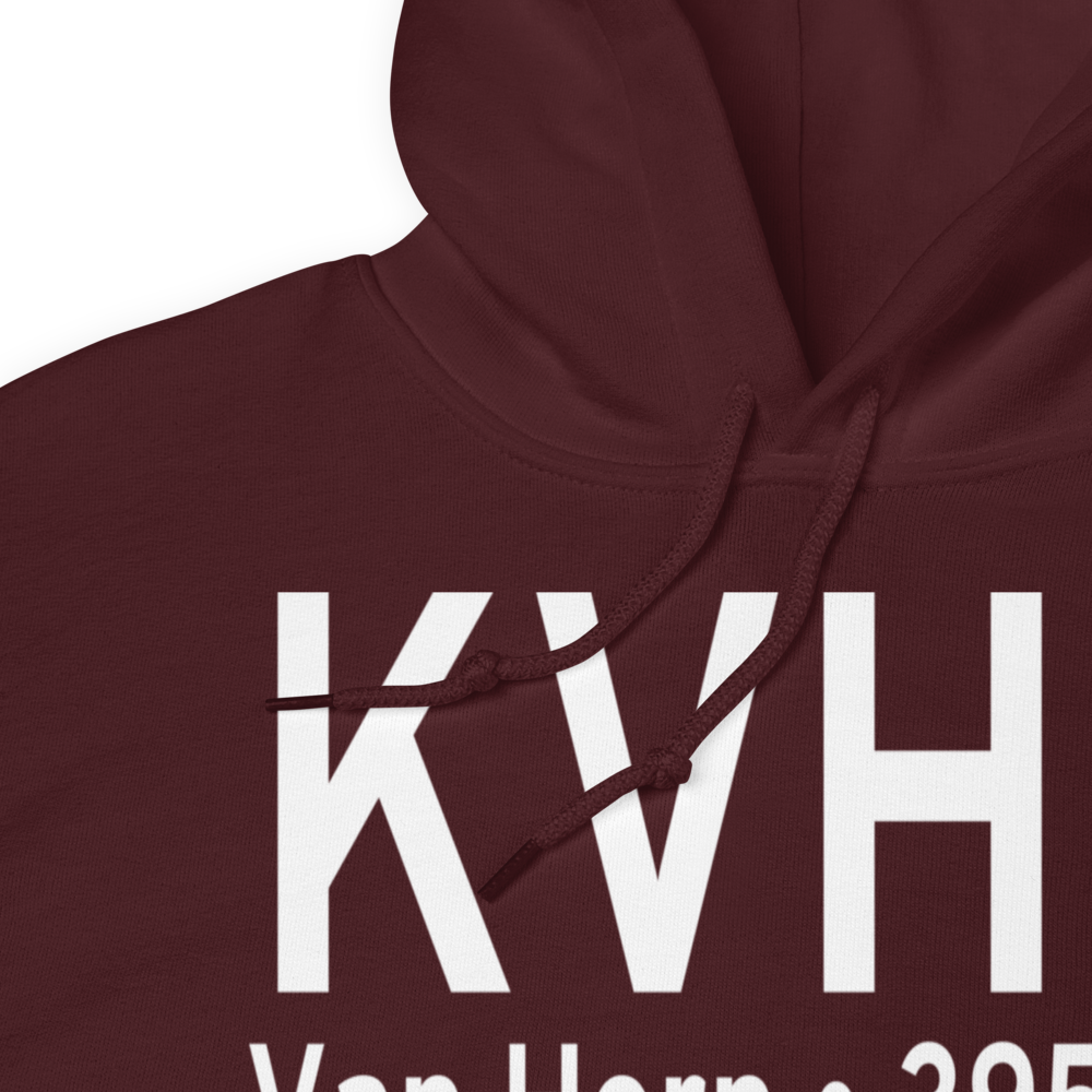 Culberson County Airport (KVHN) ICAO Hoodie Sweatshirt 