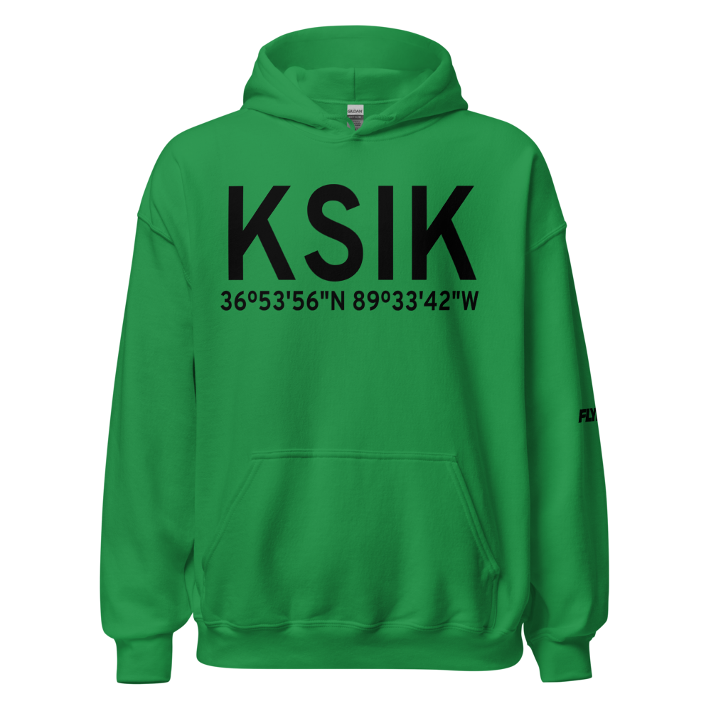 Sikeston Memorial Municipal Airport (KSIK) ICAO Hoodie Sweatshirt 