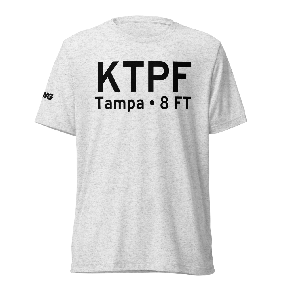 Peter O Knight Airport (KTPF) ICAO Tri-blend T-Shirt 