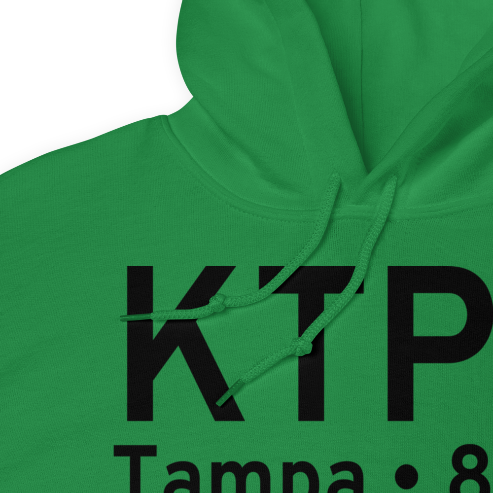Peter O Knight Airport (KTPF) ICAO Hoodie Sweatshirt 
