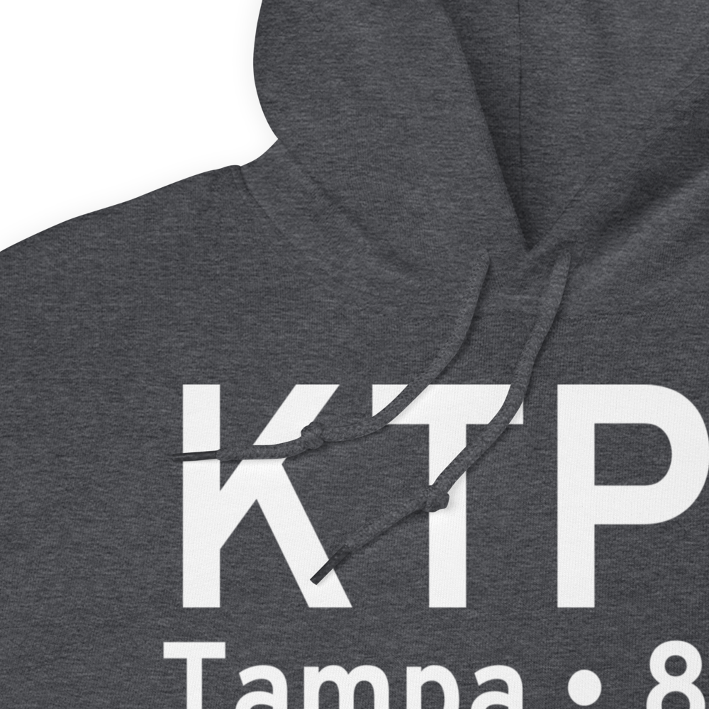 Peter O Knight Airport (KTPF) ICAO Hoodie Sweatshirt 