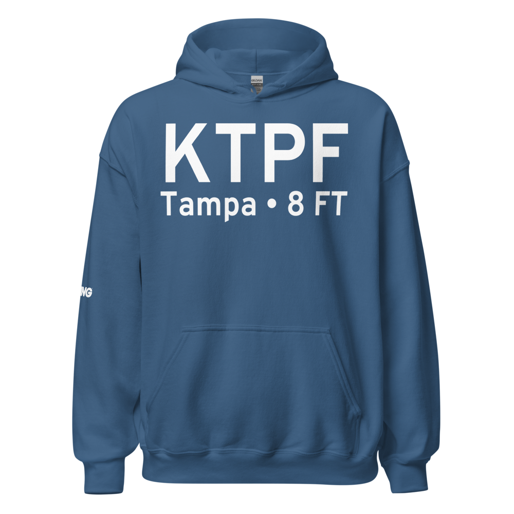 Peter O Knight Airport (KTPF) ICAO Hoodie Sweatshirt 