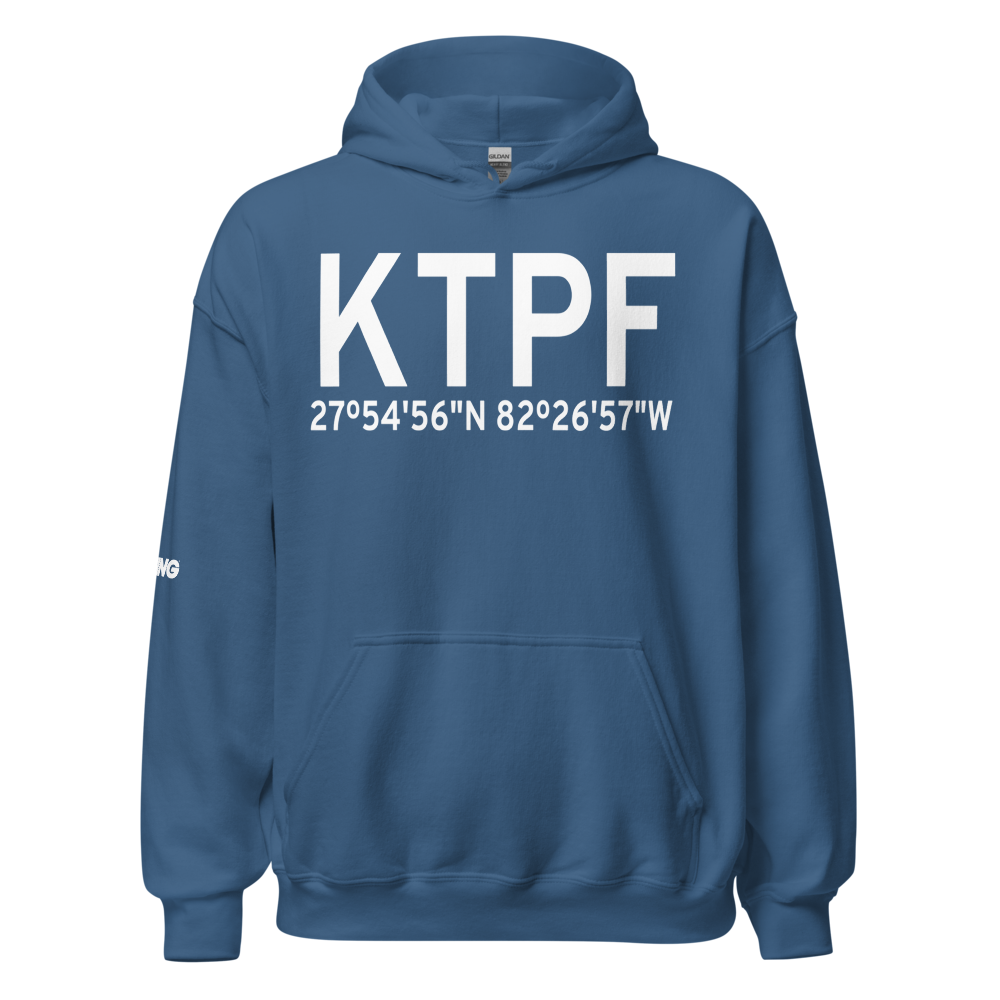 Peter O Knight Airport (KTPF) ICAO Hoodie Sweatshirt 
