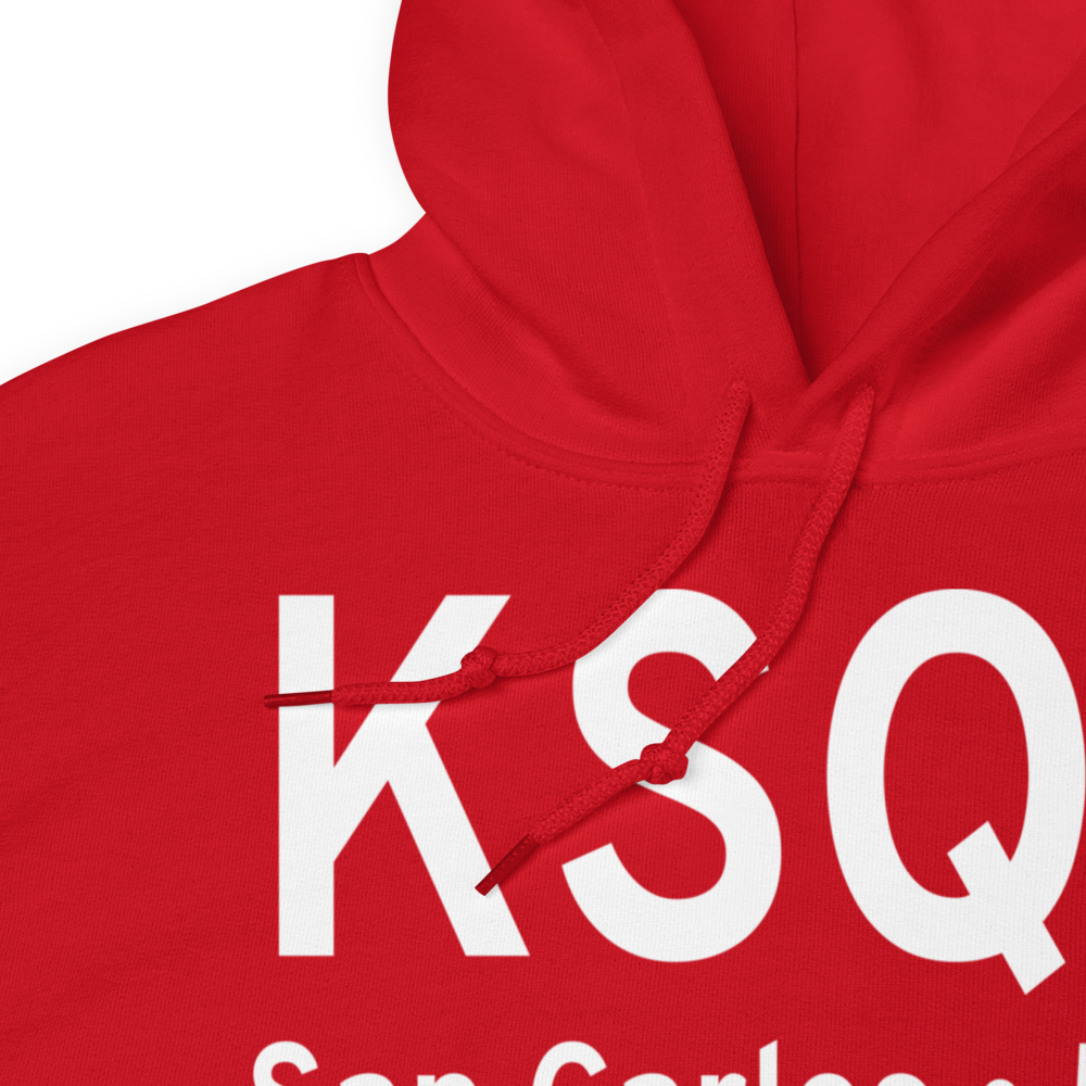 San Carlos Airport (KSQL) ICAO Hoodie Sweatshirt 
