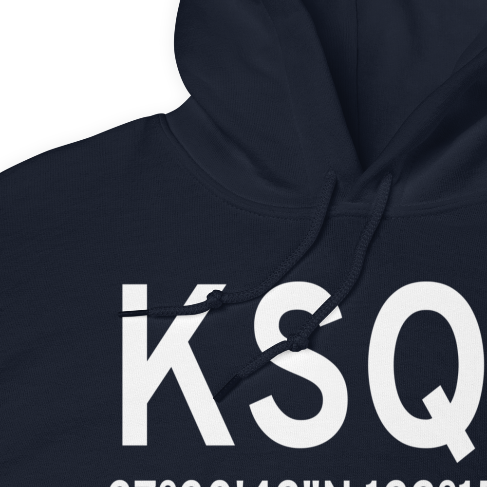 San Carlos Airport (KSQL) ICAO Hoodie Sweatshirt 
