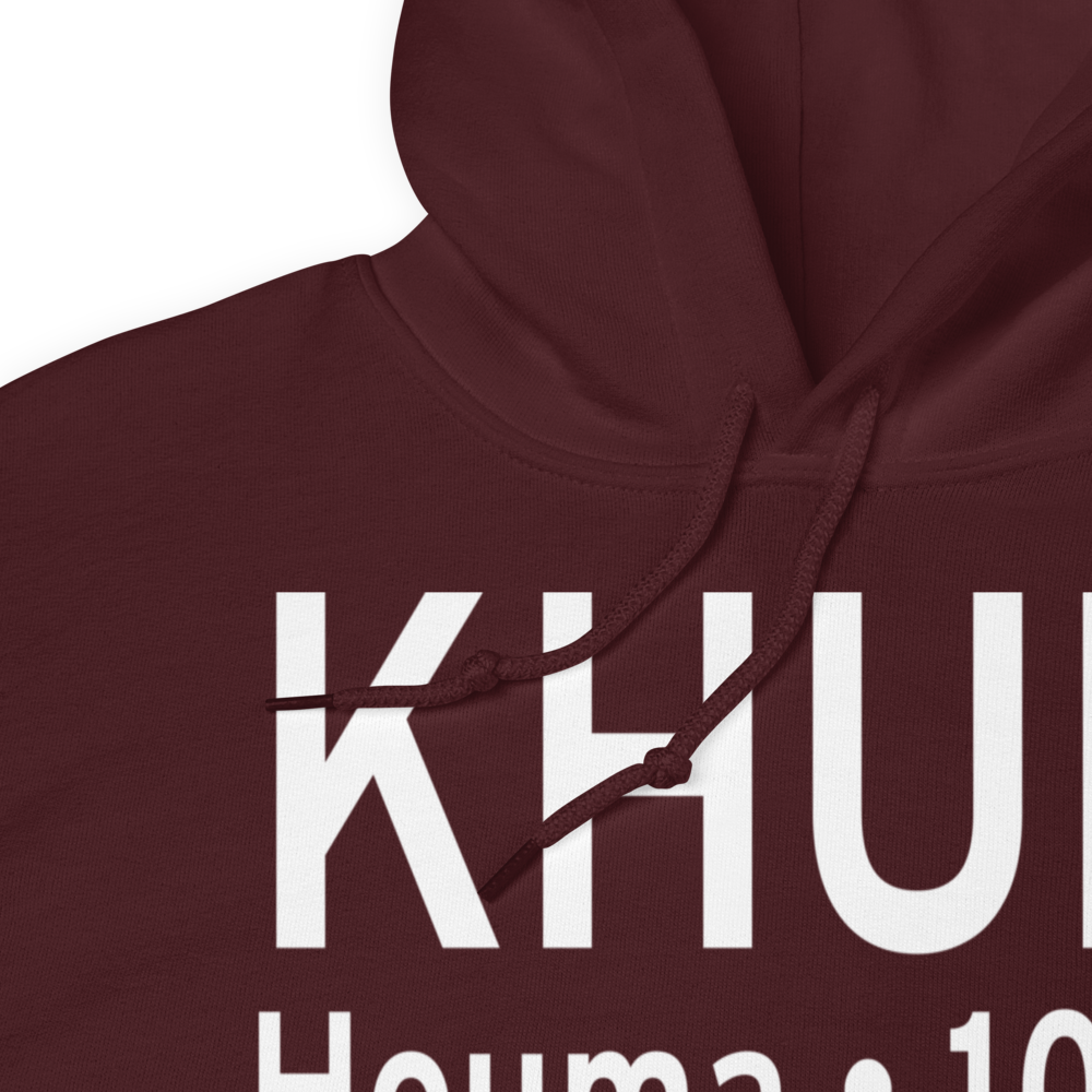 Houma Terrebonne Airport (KHUM) ICAO Hoodie Sweatshirt 