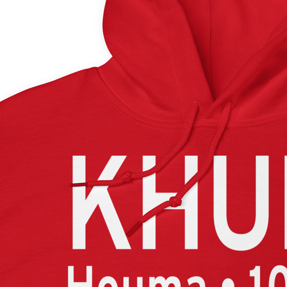 Houma Terrebonne Airport (KHUM) ICAO Hoodie Sweatshirt 